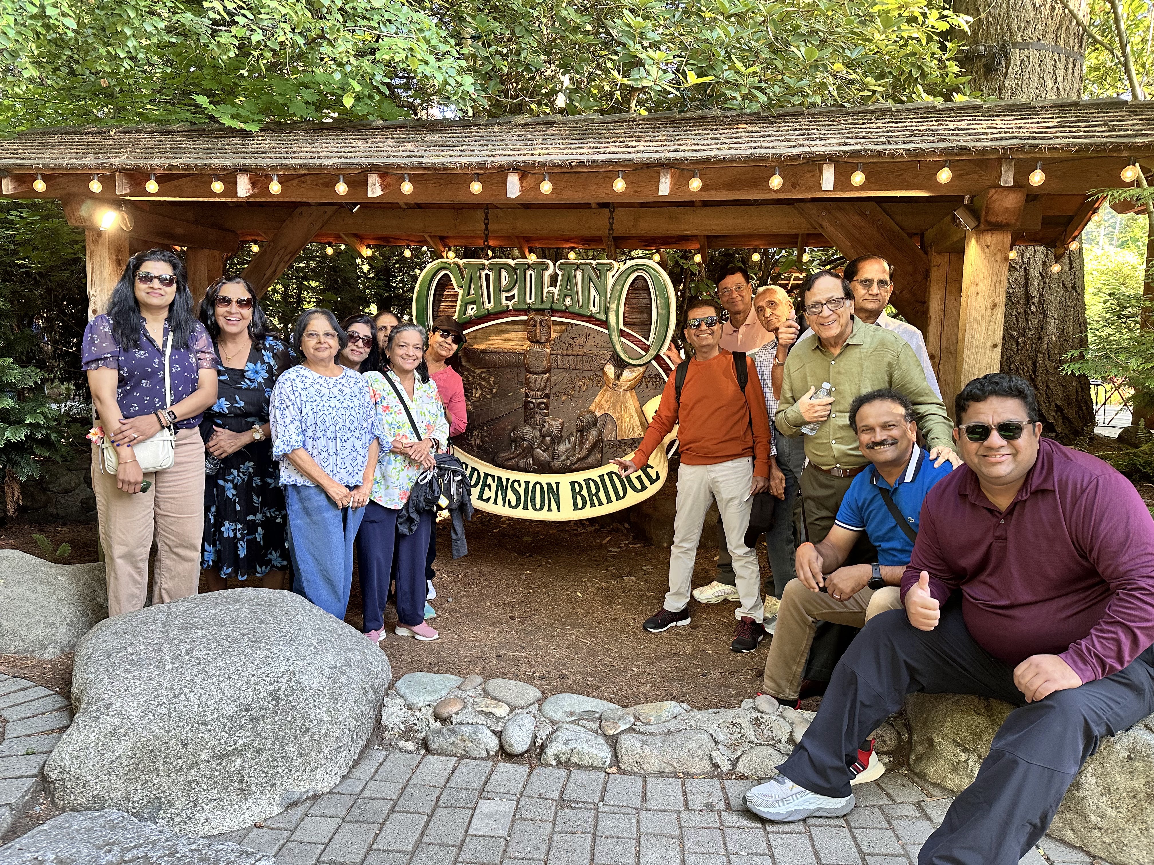 Group photo at Capilano Suspension Bridge